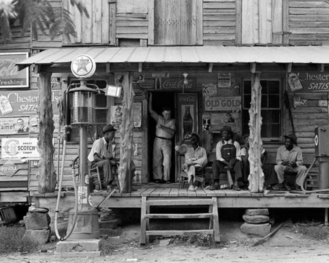Framed Art Country Store on Dirt Road, Gordonton, North Carolina, 1939 by McMahan Photo Archive 8 x 10